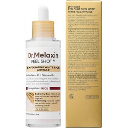 Dr.Melaxin Peel Shot Glow White Rice Peeling Ampoule 80ml – Korean Exfoliating Face & Body Scrub