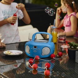 Groov-e Portable CD Player Boombox with Bluetooth, Radio & AUX | LED Display