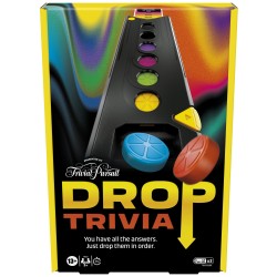 Hasbro Drop Trivia Electronic Board Game – Party Quiz for Teens & Adults